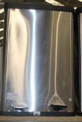 John Lewis And Partners Stainless Steel Twin Section 60L Recycling Bin RRP £85 (892750) (