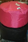 Lot To Contain 2 Assorted Fabric And Leather Footstools Combined RRP £80 (12250) (Appraisals Are