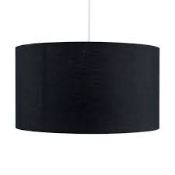 Boxed Mini Sun Black roller Drum Floor Lamp with Pendant Shade RRP £880 (16818) (Appraisals Are