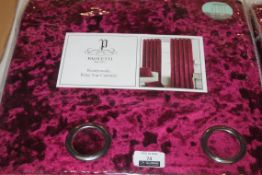 Bagged Pair of Paoletti Ready Made Ring Top 66x90" Curtains RRP £75 (Appraisals Are Available Upon