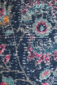 Heratidge Collection 2.7x8ft Northern Dark Blue Rug RRP £65 (17621) (Appraisals Are Available Upon