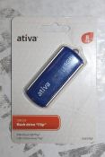 Lot To Contain 15 Brand New Ativa 8 Gigabyte USB 2.0 Flash Drive Flick USB Flash Drives Combined RRP