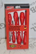 Lot to Contain 5 Boxed Brand New 7 Piece Insulated Screwdriver Sets RRP £175 (Appraisals Are