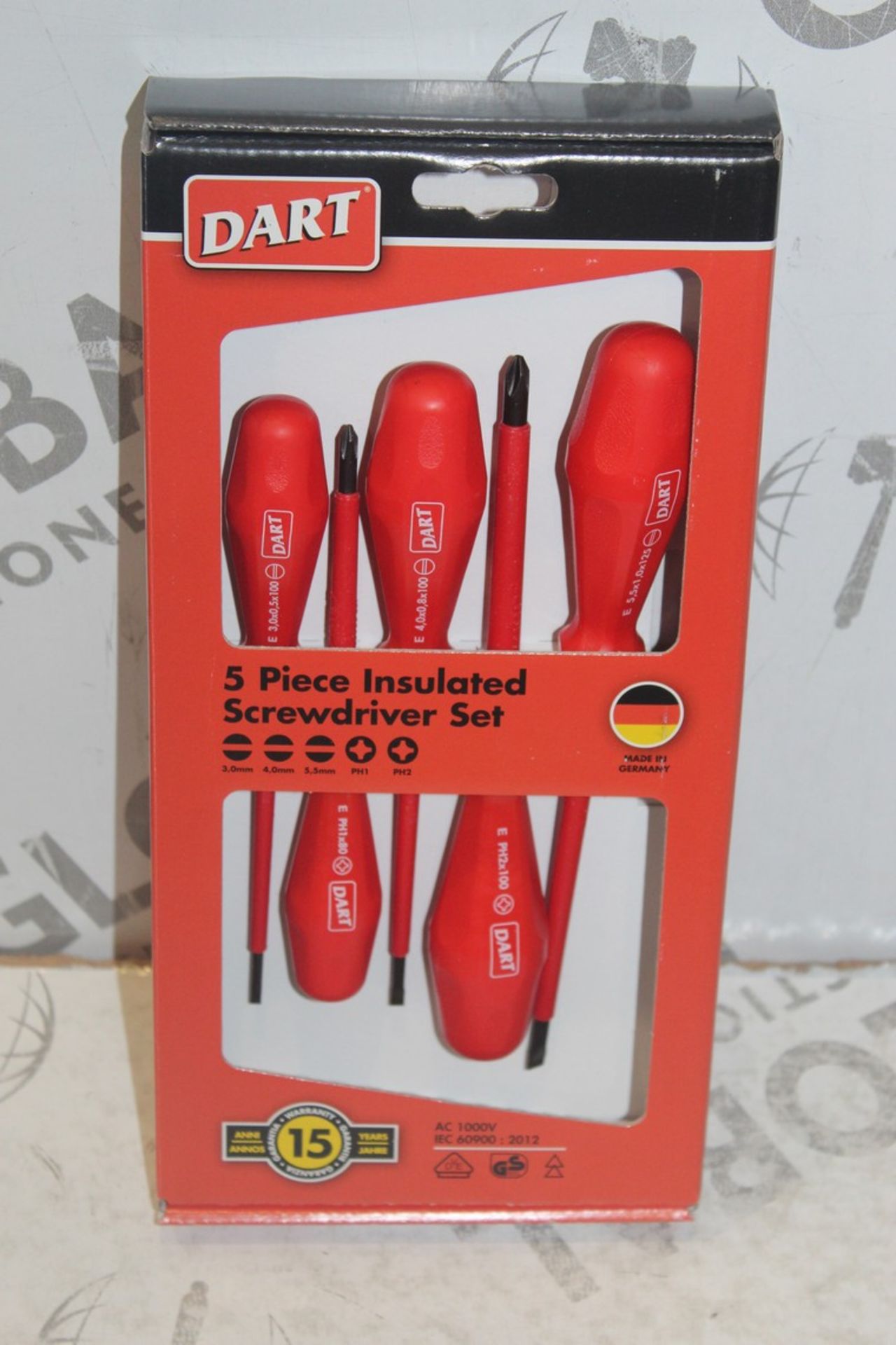 Lot To Contain 3 Brand 5 Piece Insulated Screwdriver Sets Combined RRP £