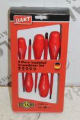 Lot To Contain 3 Boxed Piece Insulated Screwdriver Sets Combined RRP £90 (Appraisals Are Available