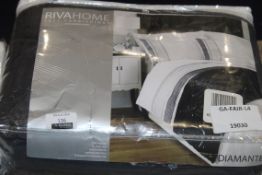 Reva Home Percale Diamonte Bedspread RRP £100 (19030) (Appraisals Are Available Upon Request) (