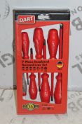 Lot to Contain 5 Boxed Brand New 7 Piece Insulated Screwdriver Sets RRP £175 (Appraisals Are