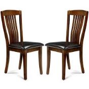 Boxed Pack Of 2 3Posts Remsen Solid Wooden Dining Chairs RRP £110 (18244) (Appraisals Are