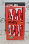 Lot to Contain 5 Boxed Brand New 7 Piece Insulated Screwdriver Sets RRP £175 (Appraisals Are