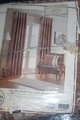 Boxed Pair Of 46x72" Design Studio Eyelet Headed Blush Curtains RRP £50 (Appraisals Are Available