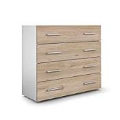 Boxed Valdon Pavos Chest Of 4 Drawers Sideboard Unit RRP £110 (18528) (Pictures Are For Illustration