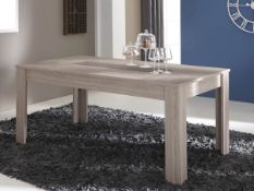 Boxed 170 x 90cm Shannon Oak & Concrete Duchess Wood Dining Table RRP £350 (Pictures Are For
