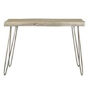 Boxed Spurlin Natural Console Table RRP £110 (1001) (Pictures Are For Illustration Purposes Only) (