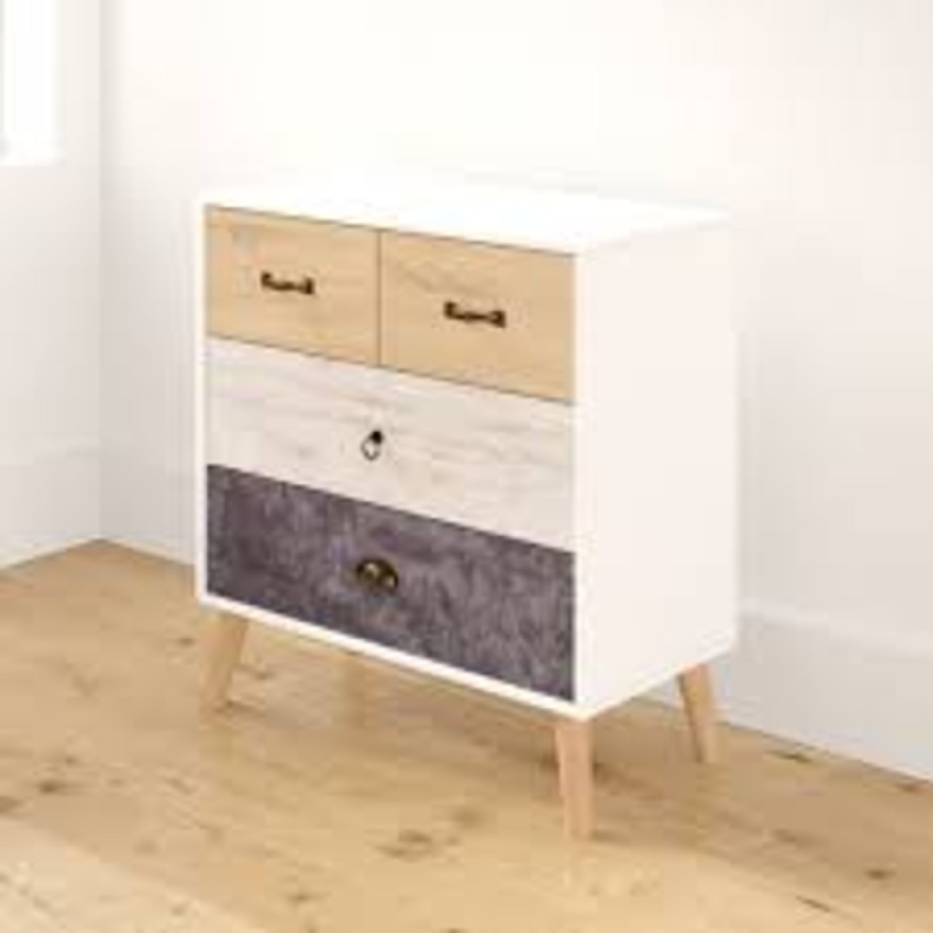Boxed Zip Code Design Briella Chest Of 4 Drawers RRP £90 (18964) (Pictures Are For Illustration