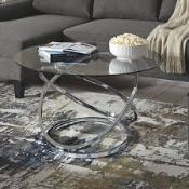 Boxed Canora Grey Hartley Side Table In Gold RRP £85 (18530) (Pictures Are For Illustration Purposes