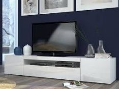 Boxed Zip Code Design Marillea 78" Anthrasite TV Stand RRP £230 (18528) (Pictures Are For