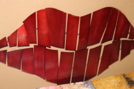 Carrick Design Metal Wall Art Lips Hanging DŽcor RRP £100 (18415) (Pictures Are For Illustration