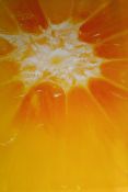 Lot To Contain 2 The Centre Of The Orange Kitchen Canvas Print Wall Art Combined RRP £95 (14541) (