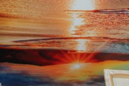 Beautiful Sunset Canvas Wall Art Picture RRP £60 (Pictures Are For Illustration Purposes Only) (