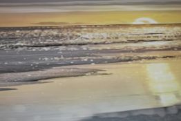 Blurred View Of The Sunset Upton The Sea Canvas RRP £45 (15514) (Pictures Are For Illustration