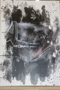 Splatter Of The Horse Canvas Print By Judith Durber RRP £70 (18415) (Pictures Are For Illustration