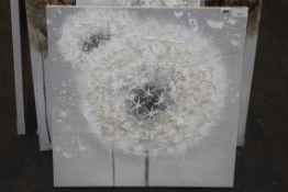 Dandelion Breeze Textured Art Canvas RRP £70 Medium (18059) (Pictures Are For Illustration