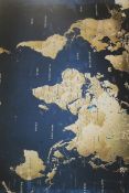 Lanakk Map Of The World Canvas Print RRP £75 (18059) (Pictures Are For Illustration Purposes