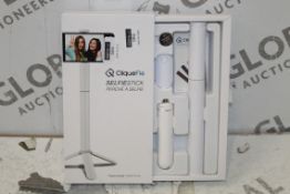 Boxed Brand New Cliquefie White Selfie Sticks RRP £40 Each (Pictures Are For Illustration Purposes
