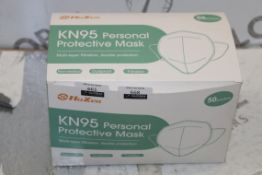 Box Of The Hoxon KN95 Masks (Appraisals Are Available Upon Request) (Pictures Are For Illustration