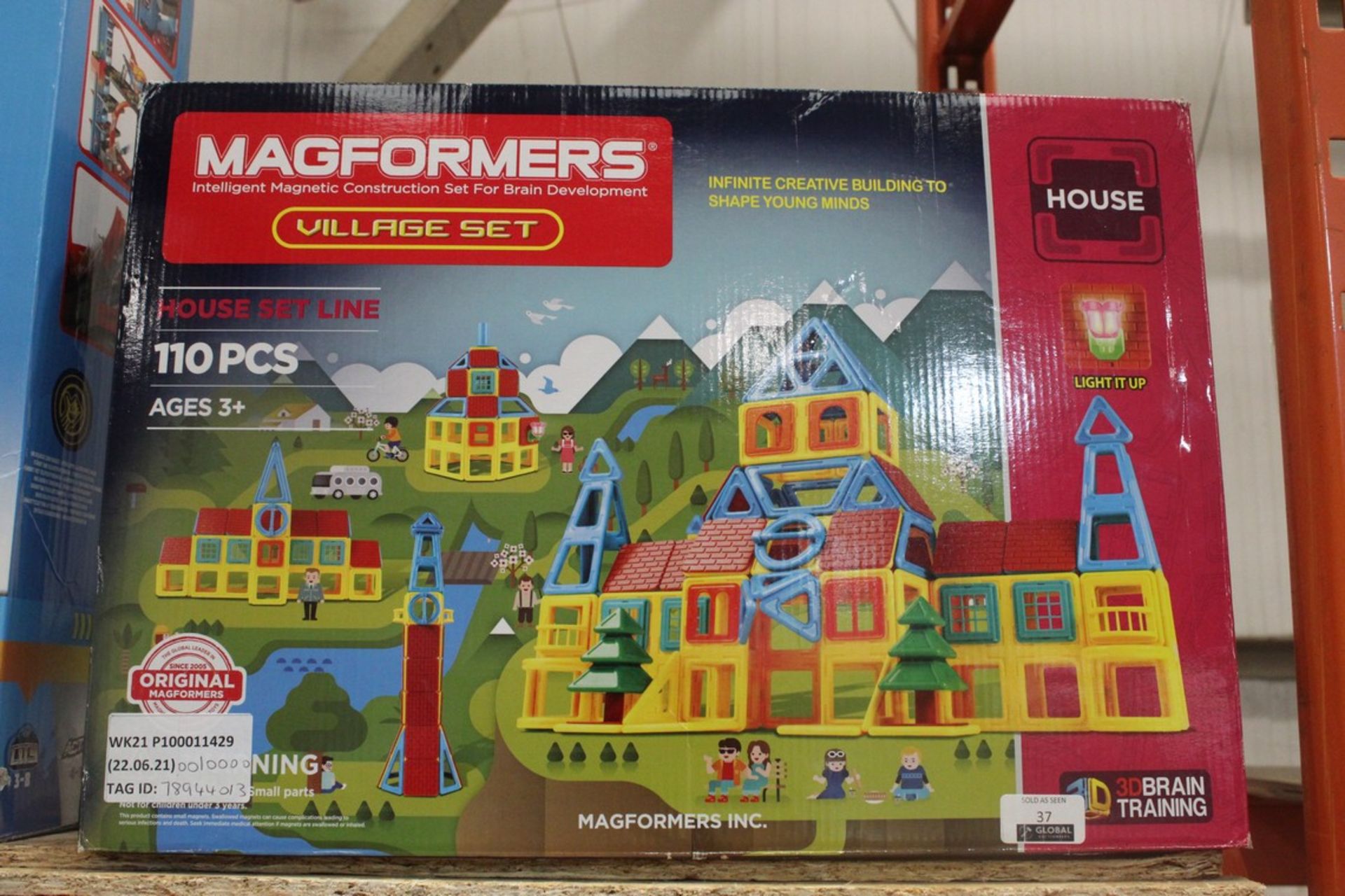 Boxed Magforms House Village 110 Piece House Set RRP £100 (78944013) (Pictures Are For