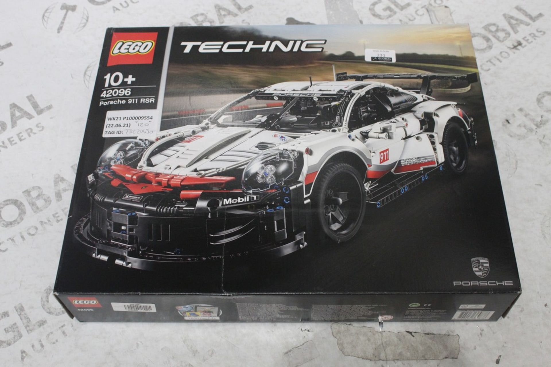 Boxed Lego Technic Porsche 911 RSR Car RRP £120 (73220650) (Pictures Are For Illustration Purposes
