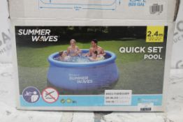 Boxed Summer Waves Quick Set Pool RRP £30 (75316011) (Pictures Are For Illustration Purposes