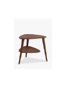 Boxed Grayson Solid Dark Brown Wooden Side Table RRP £150 (1043778) (Pictures Are For Illustration