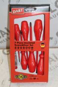 Boxed Brand New 7 Piece Insulated Screwdriver Sets RRP £45 Each (Pictures Are For Illustration