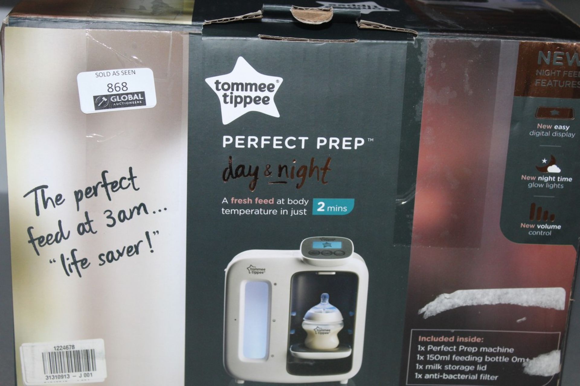 Boxed Tommee Tippee Perfect Preparation Day & Night Bottle Warming Station RRP £130 (1224678) (