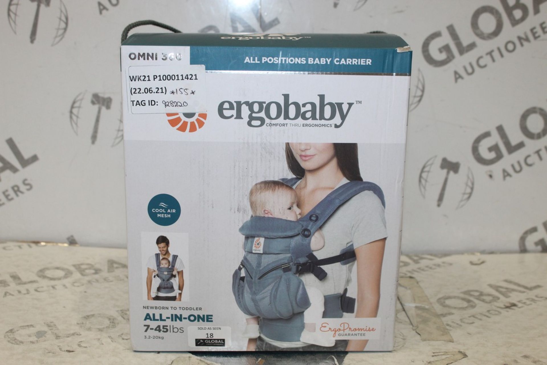 Boxed Ego Baby Omni 360 All Position Baby Carrier RRP £155 (9282120) (Pictures Are For