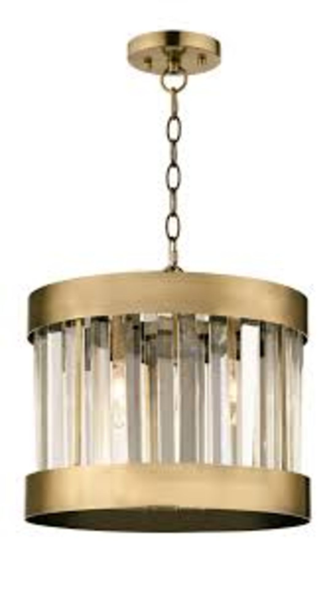 Boxed Magna Luxury Lighting Pandora Crystal Light Pendant RRP £100 (Appraisals Are Available Upon