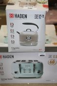 Assorted Hayden Items To Include A Heritage 4 Slice Toaster And A Jersey 1.5 Litre Cordless Jug