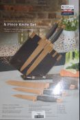 Boxed Tower Demasks Rose Gold Edition 5 Piece Knife Set RRP £80 (Pictures Are For Illustration