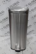 Boxed 30 Litre Finger Print Proof Stainless Steel Pedal Bin RRP £45 (1079800) (Pictures Are For