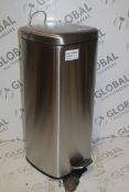 Boxed John Lewis And Partners Stainless Steel Fingerprint Proof Pedal Bin RRP £50 (11471471) (
