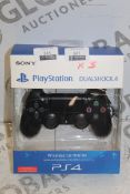 Boxed Sony PlayStation 4 Dual Shock Wireless PS4 Controller In Black RRP £60 (Pictures Are For