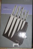 Boxed Arthur Price Kitchen 5 Piece Magnetic Knife Block Set RRP £100 (Pictures Are For