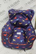 Dinosaur Print Kids Bean Bag Chair RRP £55 (575820) (Pictures Are For Illustration Purposes Only) (