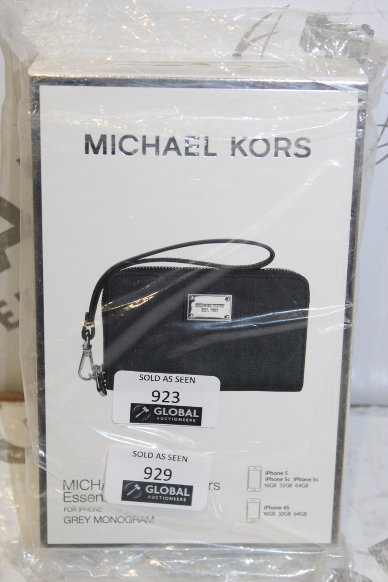 Boxed Michael Kors Grey Monogram Essential Zip Wal