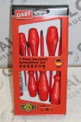 Boxed Brand New 7 Piece Insulated Screwdriver Sets RRP £45 Each (Pictures Are For Illustration