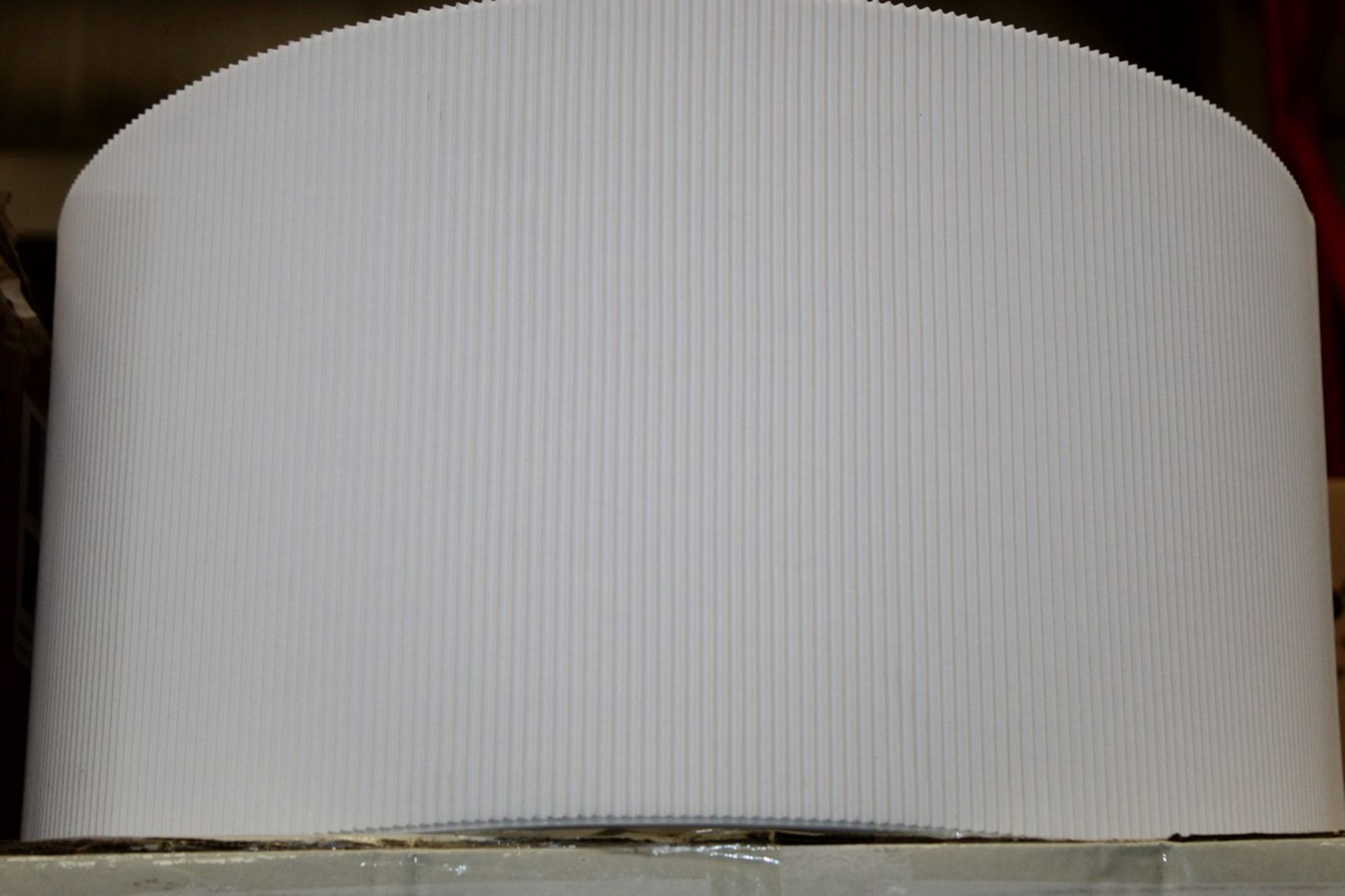 Boxed White Designer Pleated Ceiling Light Shade RRP £60 (Pictures Are For Illustration Purposes