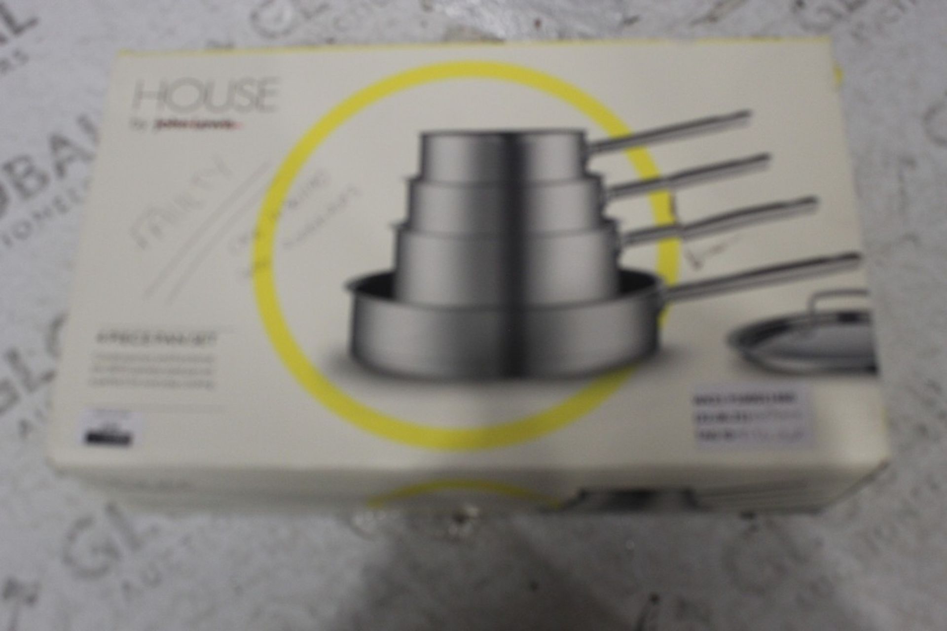 Boxed House By John Lewis 4 Piece Pan Set RRP £70 (8130302) (Pictures Are For Illustration