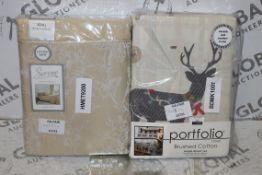 Assorted Brushed Cotton Portfolia Stag Print Duvet Cover And Kingsize Serene Duvet Cover RRP £45