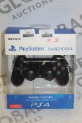 Boxed Sony PlayStation 4 Dual Shock Wireless PS4 Controller In Black RRP £60 (Pictures Are For